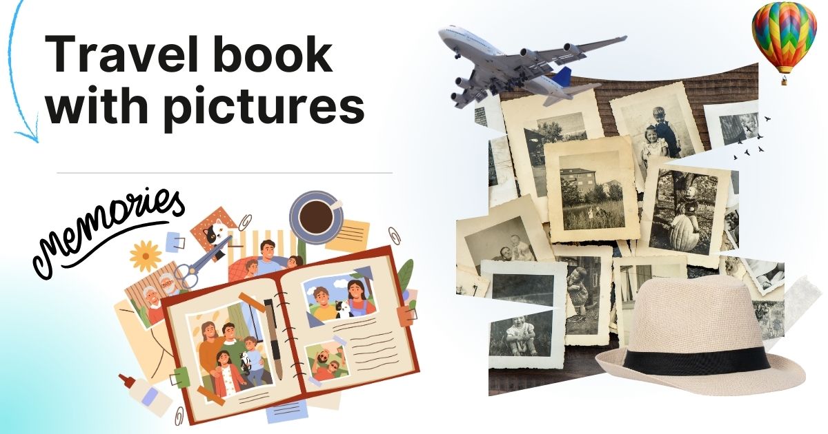 Travel book with pictures